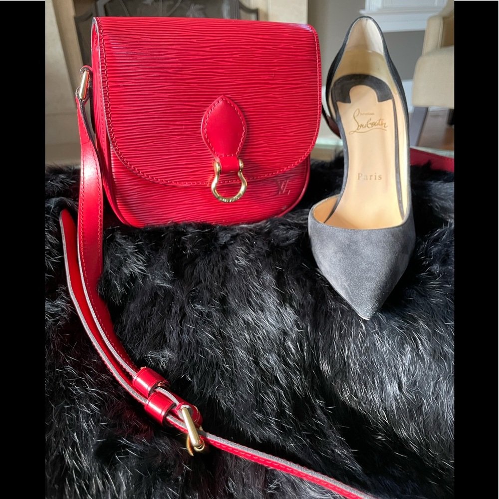 Louis Vuitton Mini Saint Cloud Shoulder bag EPI Red